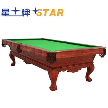 星牌STAR美式落袋台球桌中式台球红木雕刻台桌球台 XW8105-9A